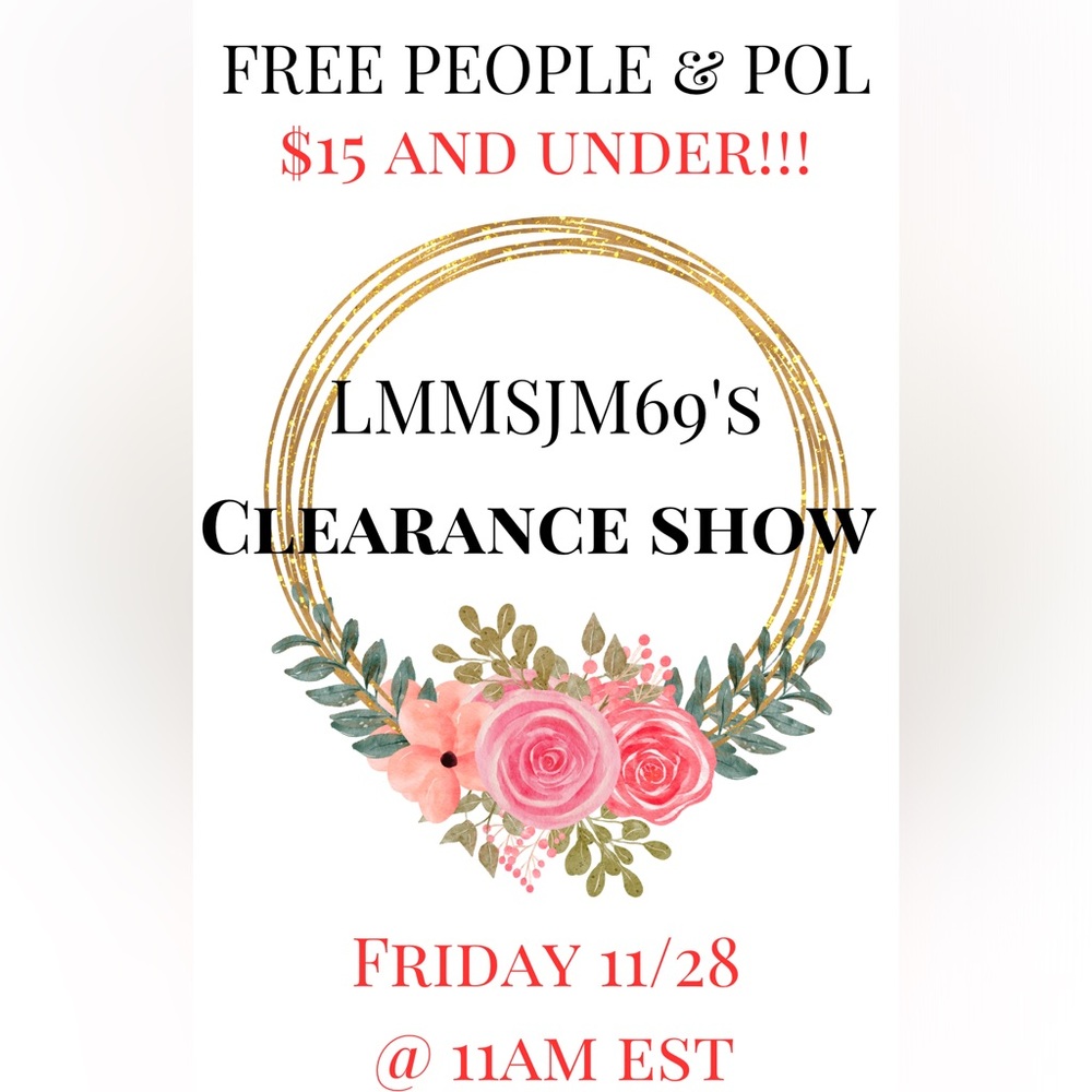 Floral Design Clearance Show Poster